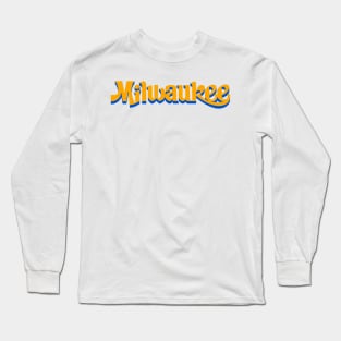 Milwaukee Vintage Text Long Sleeve T-Shirt